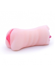 Телесный двусторонний мастурбатор - вагина и ротик - Boys of Toys - в Дзержинске купить с доставкой