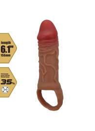 Реалистичная насадка на член Peirre - 15,5 см. - Baile - в Дзержинске купить с доставкой