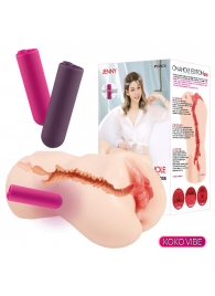 Мастурбатор-вагина с вибрацией Jenny Onahole edition 005 - KOKOS - в Дзержинске купить с доставкой
