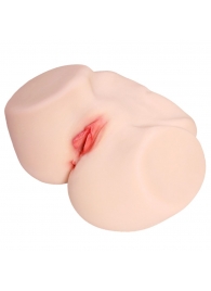 Мастурбатор-полуторс с двойным слоем материала и вибрацией Jenny Onahole Real Vagina - KOKOS - в Дзержинске купить с доставкой