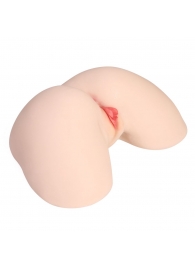 Мастурбатор-полуторс с двойным слоем материала и вибрацией Jenny Onahole Real Hips - KOKOS - в Дзержинске купить с доставкой