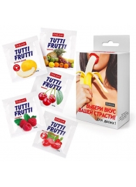 Набор из 5 саше съедобных смазок Tutti-Frutti - Биоритм - купить с доставкой в Дзержинске