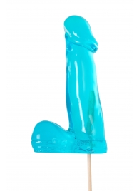 Голубой леденец в форме члена со вкусом блю кюрасао - 173 гр. - Sosuчki - купить с доставкой в Дзержинске