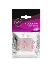 Прозрачная насадка на пенис с цветными шариками - Erowoman-Eroman - в Дзержинске купить с доставкой