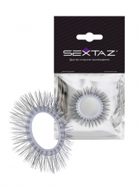 Круглое эрекционное кольцо с «ресничками» - Sextaz - в Дзержинске купить с доставкой