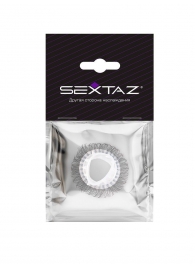 Эластичное эрекционное кольцо с длинными черными «ресничками» - Sextaz - в Дзержинске купить с доставкой