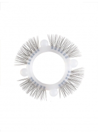 Эластичное кольцо с «ресничками» и 4 шариками - Sextaz - в Дзержинске купить с доставкой