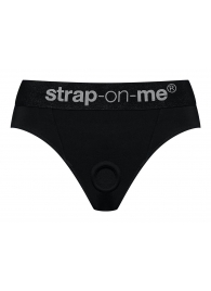 Черные трусики для насадок Heroine Lingerie Harness - size XL - Strap-on-me - купить с доставкой в Дзержинске