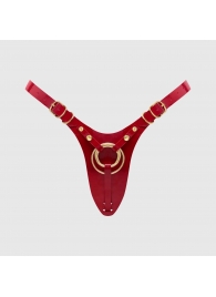 Красный пояс для фиксации насадок Strap-On-Me Leatherette Harness Fabulous - Strap-on-me - купить с доставкой в Дзержинске