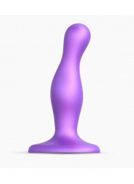 Фиолетовая насадка Strap-On-Me Dildo Plug Curvy size S - Strap-on-me - купить с доставкой в Дзержинске