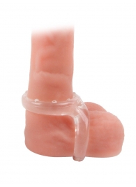 Прозрачное двойное эрекционное кольцо - Sex Expert - в Дзержинске купить с доставкой