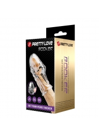 Прозрачная насадка на пенис Booker - 8 см. - Baile - в Дзержинске купить с доставкой