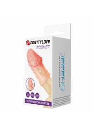 Телесная насадка на пенис Booker - 8 см. - Baile - в Дзержинске купить с доставкой