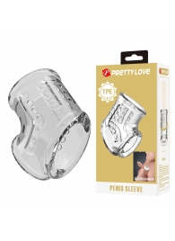 Прозрачная насадка на пенис и мошонку - Baile - в Дзержинске купить с доставкой