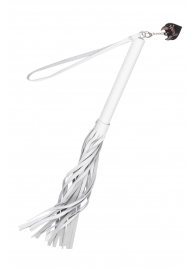 Белая кожаная плеть - 50 см. - Pecado - купить с доставкой в Дзержинске