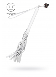 Белая кожаная плеть - 50 см. - Pecado - купить с доставкой в Дзержинске