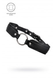 Черный кожаный чокер-ошейник со скруглёнными углами - Pecado - купить с доставкой в Дзержинске