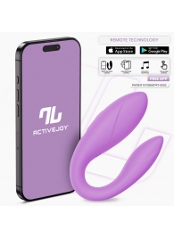 Сиреневый интерактивный вибромассажёр для пар Couple Toy Lavender - Intoyou