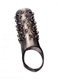 Дымчатая насадка на пенис с выпуклостями - 12 см. - Sex Expert - в Дзержинске купить с доставкой