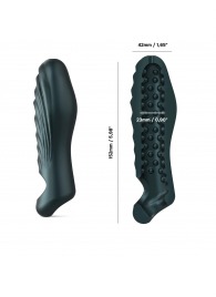 Серая силиконовая насадка на пенис с подхватом Manwan Ryzer - Manwan - в Дзержинске купить с доставкой