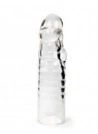 Прозрачная закрытая насадка на член - 15 см. - Sex Expert - в Дзержинске купить с доставкой