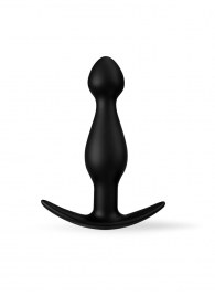 Черная силиконовая анальная втулка - 11,5 см. - Sex Expert