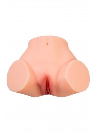 Телесный реалистичный мастурбатор-полуторс с 2 любовными входами - No Name - в Дзержинске купить с доставкой