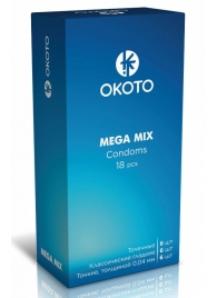 Презервативы OKOTO Mega Mix - 18 шт. - Sitabella - купить с доставкой в Дзержинске