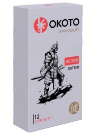 Точечные презервативы OKOTO Dotted - 12 шт. - Sitabella - купить с доставкой в Дзержинске