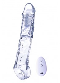 Прозрачная насадка-удлинитель Length Enhancer With Bullet с подхватом - 22,3 см. - NMC - в Дзержинске купить с доставкой