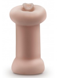 Телесный люминесцентный двусторонний мастурбатор Tasha - Blush Novelties - в Дзержинске купить с доставкой