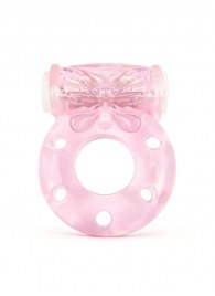 Розовое эрекционное виброкольцо с бабочкой - 1137 - в Дзержинске купить с доставкой