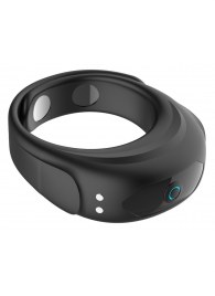 Черное эрекционное виброкольцо на ремешках - Boys of Toys - в Дзержинске купить с доставкой