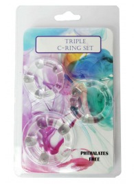 Набор из 3 эрекционных прозрачных колец - Boys of Toys - в Дзержинске купить с доставкой