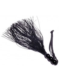 Черная силиконовая плетка - 25,4 см. - Boys of Toys - купить с доставкой в Дзержинске