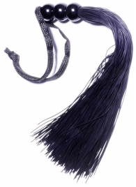 Черная силиконовая плетка - 25,4 см. - Boys of Toys - купить с доставкой в Дзержинске