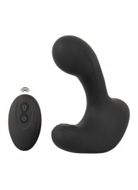 Черная анальная вибропробка с функцией расширения RC Butt Plug with 3 functions - Orion - в Дзержинске купить с доставкой
