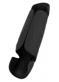 Черный вибромастурбатор с трехточечной стимуляцией Penis Trainer with 3 Point Stimulation - Orion - в Дзержинске купить с доставкой