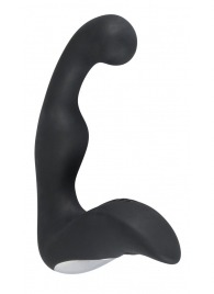 Черный перезаряжаемый стимулятор простаты с вибрацией - 14,6 см. - Orion - в Дзержинске купить с доставкой