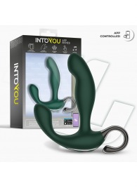 Зеленый вибромассажёр простаты Greeny - 12,8 см. - Intoyou - в Дзержинске купить с доставкой