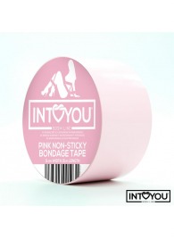 Розовый скотч для фиксации Non-Sticky Bondage Tape - 15 м. - Intoyou - купить с доставкой в Дзержинске