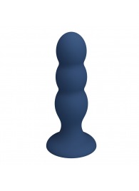 Синяя анальная пробка со смещенным центром тяжести - 16,5 см. - Baile