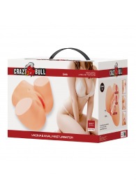 Телесный мастурбатор Liora с 2 любовными тоннелями - Baile - в Дзержинске купить с доставкой