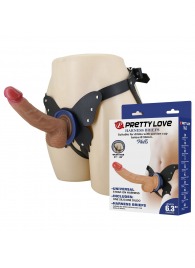 Поясной страпон Wells: трусики в форме бабочки и фаллоимитатор-насадка - Baile - купить с доставкой в Дзержинске