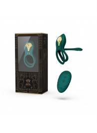 Зеленое эрекционное виброкольцо Bayek с пультом ДУ - Zalo - в Дзержинске купить с доставкой