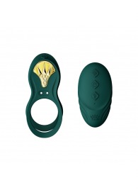 Зеленое эрекционное виброкольцо Bayek с пультом ДУ - Zalo - в Дзержинске купить с доставкой