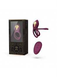 Фиолетовое эрекционное виброкольцо Bayek с пультом ДУ - Zalo - в Дзержинске купить с доставкой