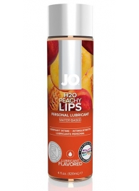 Лубрикант на водной основе с ароматом персика JO Flavored Peachy Lips - 120 мл. - System JO - купить с доставкой в Дзержинске