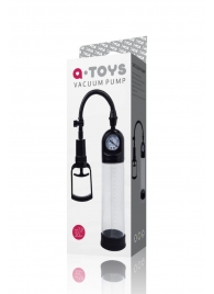 Чёрная вакуумная помпа A-toys с манометром и прозрачной колбой - A-toys - в Дзержинске купить с доставкой