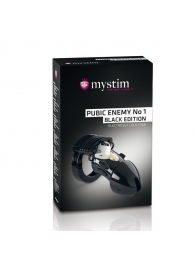 Пояс верности с электростимуляцией Mystim Pubic Enemy No1 Black Edition - MyStim - купить с доставкой в Дзержинске